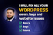 fix all your wordpress errors, bugs and website issues