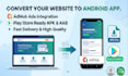 convert your website into android app with admob ads