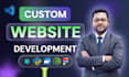 build website design, custom website development as full stack web developer