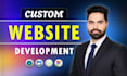 build website design, custom website development as full stack web developer