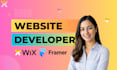 design, redesign or develop modern framer wix website design squarespace website