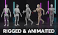 model, rig, animate 3d low poly retro character model ps1 ps2 psx n64 y2k style
