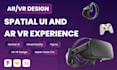 design an immersive spatial UI and ar VR experience for vision pro