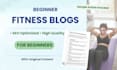 write simple and beginner friendly fitness blog posts