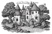 make a medieval woodcut style illustration