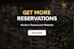 create a modern restaurant website with online booking