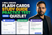 create quizlet flash card, study guide, practice test