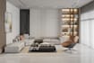 create modern apartment interior design with 3d visualization