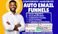 automate email funnels with convertkit activetrail mailerlite aweber automation
