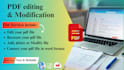 edit modify and redesign your PDF files