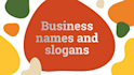create unique,catchy business names and slogans