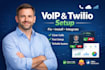 setup voip system, linphone, freepbx, twilio integration and sip installation