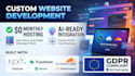create a custom website securely hosted on cloudflare
