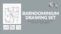 create a complete barndominium architectural drawing set