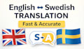 translate english to swedish manually and accurately
