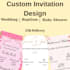design elegant custom invitations