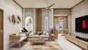 design modern interior with 3d rendering