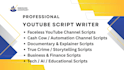 write youtube script true crime documentary scriptwriter movie scriptwriting