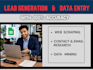 engage in b2b lead generation and fast data entry