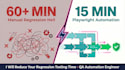 reduce regression time with QA automation