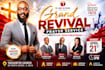 do an attractive church flyer, event poster design
