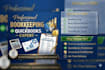 do bookkeeping, quickbooks online accounting