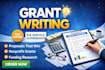 write a winning grant proposal, grant application