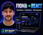 build a react js web app with figma to react conversion and API integration