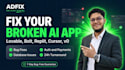 debug and fix mvp web and mobile apps using lovable, replit, bolt, ai tool
