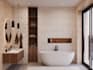 created a rendering of the bathroom