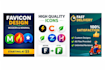 design a modern favicon for your website