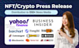 publish press release, crypto press release distribution, crypto pr release