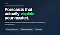 build an econometric forecasting model to predict your market or sales