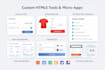 custom HTML tools, calculators and interactive micro apps