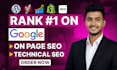 optimize website onpage technical SEO service wordpress shopify wix squarespace