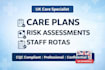 create UK care plans, risk assessments