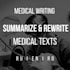 simplify and summarize medical texts clearly