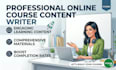 write engaging elearning course content and training materials