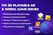 fix issues in 3d playable ads and HTML5 games