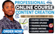 create online course content for coaches, consultants, and educator