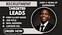 generate b2b lead ceo coo cio cmo decision maker linkedin recruitment leads