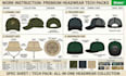create cap tech pack, truckers and hat tech pack for headwear and manufacturing