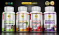 design peptide label vial label supplement packaging label