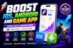 do android ios mobile app promotion gain app install game promotion aso app