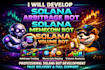 develop custom solana trading bot and automation tools