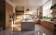 create photorealistic 3d kitchen rendering and interior design visualization