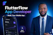 build custom mobile app using flutterflow and firebase, figma to flutterflow