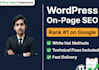 do wordpress onpage seo and technical optimization for google ranking