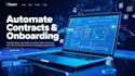 build a contract automation website system client onboarding saas using no code