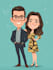 do couple caricature illustration for you
